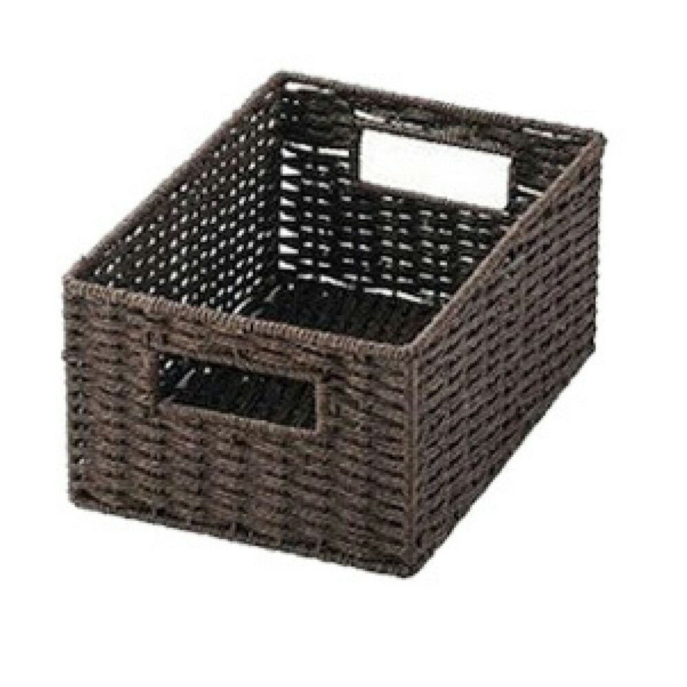 Laundry Containers - 株式会社ちどり産業 収納ボックス 紙製 1/4サイズ 幅18×奥行26×高さ10cm（ブラウン） CH-403DBR 収納ケース [CH403DBR]