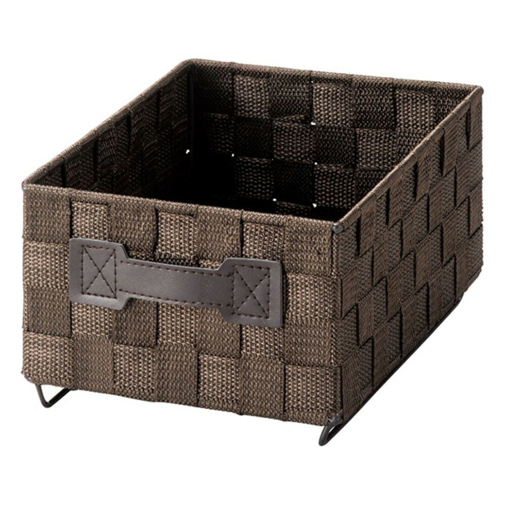 株式会社ちどり産業 収納ボックス 1/4サイズ 幅18×奥行26×高さ13cm（ブラウン） CH-13BR 収納ケース [CH13BR]