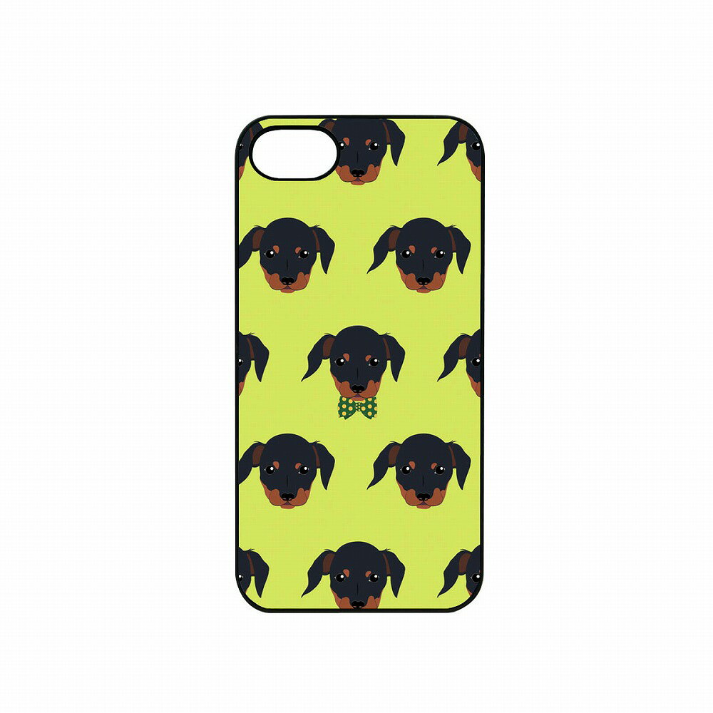 Dparks iPhone SE(第3/2世代)/8/7用 ブラックケース Fashionable Dog（ダックスフンド） DS8291I7