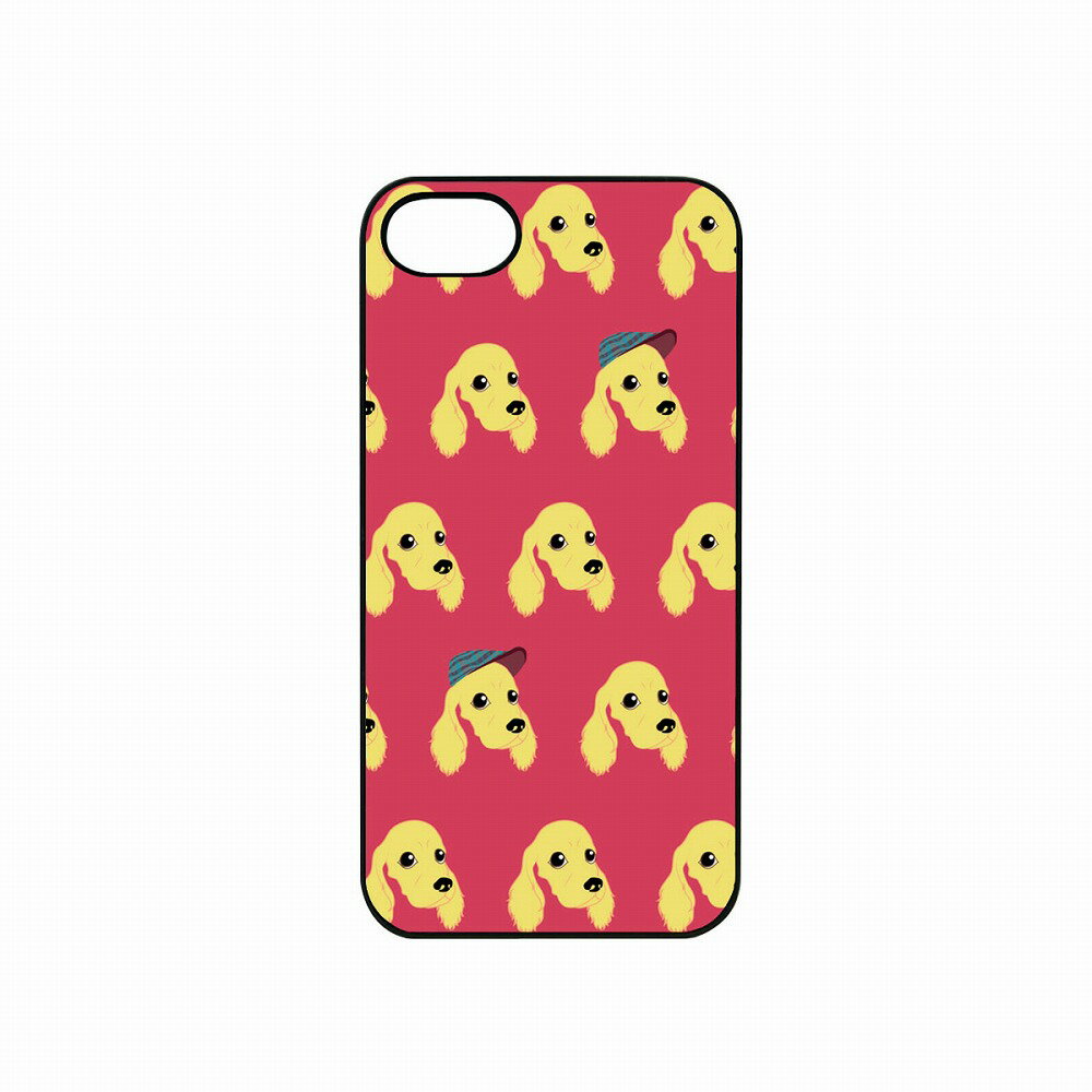 Dparks iPhone SE(第3/2世代)/8/7用 ブラックケース Fashionable Dog（コッカースパニエル） DS8292I7