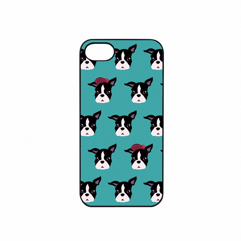 Dparks iPhone SE(第3/2世代)/8/7用 ブラックケース Fashionable Dog（フレンチブルドッグ） DS8293I7