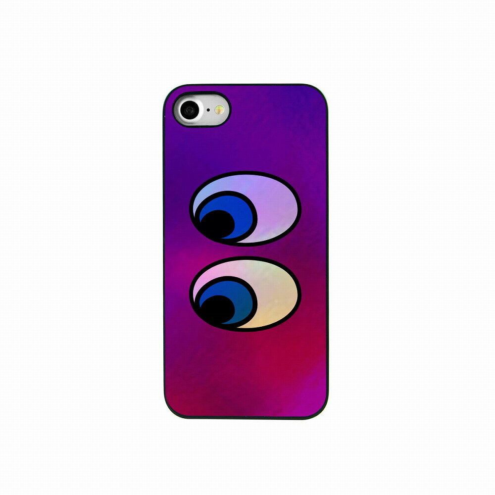 Dparks iPhone SE(第3/2世代)/8/7用 Twinkle Case キラキラアイズ（パープル） DS9502I7
