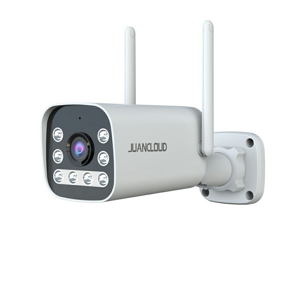 【返品種別A】□「返品種別」について詳しくはこちら□メーカー保証期間 1年※microSDカードは付属しておりません。別途お買い求めください。◆300万画素◆Wi-Fi接続、配線不要、ネットワークを簡単に接続でき、スマホやPCタプレットでの遠隔モニタリング◆専用モニターがなくてもセキュリティカメラ単体でスマホアプリから利用できます◆ダイレクトAPモード接続で、Wi-Fiがなくても、録画の記録と再生ができます◆赤外線ナイトビジョン、暗闇で見えます◆PIR+移動検知を連動し、リアルタイムで正確なアラーム情報をもらえる◆ホーン付き高感度MICを内蔵し、双方向音声できます◆IP66防水レベル◆オートリピーター機能によりWi-Fiの電波が届きにくい場所でもセキュリティカメラが電波を自動増幅し、壁などの障害物があってもスムーズな通信が可能◆最大256GB microSDカード対応◆無償ダウンロードAppの使用で、スマートフォン・タブレット対応◆無料専用ソフトで、PCで最大64台カメラを閲覧管理◆Lanケーブルで有線接続可能、より安定な録画ができます（別売りのJA-T6204-Wとの接続は無線のみになります）■　仕　様　■画素数：300万画素イメージセンサー：1/3" CMOSセンサーレンズ：4mm昼夜切替モード：ICR赤外線フィルターデジタルノイズリダクション：3Dデジタルノイズリダクションダイナミックレンジ：デジタルワイドダイナミックLED：IRLED×4 / 白色×4検知範囲（約）：距離7メートル、70度赤外線照射距離：20メートル（有効範囲8メートル）ビデオ圧縮規格：H.264/H.265コードストリーム：HD SDオーディオコーディングフォーマット：AAC / G711最大画像サイズ：2304×1296ピクセルフレームレート：15fpsバックライト補正：サポートスマートアラート：動体検知による、人型AI検知アラーム情報：アラーム情報プッシュ双方向通話：マイク、スピーカー内蔵保存媒体：microSD（最大256GB、別売）ワイヤレス規格：802.11b/g/n　2.4GHz　5GHzワイヤレス通信距離（約）：最大300m※カメラとモニターの間に障害物が無い場合の目安です。※実際の距離は使用環境によって異なります。ワイヤレス暗号化：WEP WPA WPA2LAN：RJ45　10Mbps 〜 100Mbps（LANケーブル最大100m）アンテナ：外部3db FPCアンテナPC接続（無料ソフト）：最大64台まで同時モニター動作温度：-20℃〜50℃動作湿度85％未満（結露なし）防水防塵規格：IP66電源：DC 12V/1A （コード3m）外形寸法（約）：幅84.6×奥行210×高さ152.6mm重量（約）：253g■　付属品　■カメラ用　ACアダプターカメラ用ネジセット防水キャップ（LANケーブル使用時）取扱説明書[JAP293AW6]水鏡生活家電＞防犯機器＞防犯カメラ＞屋外カメラ