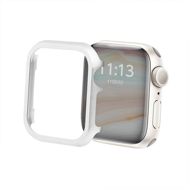 GAACAL（ガーカル） Apple Watch 4-6/SE1-2 【40mm】 メタリックフレーム（シルバー） W00114S2