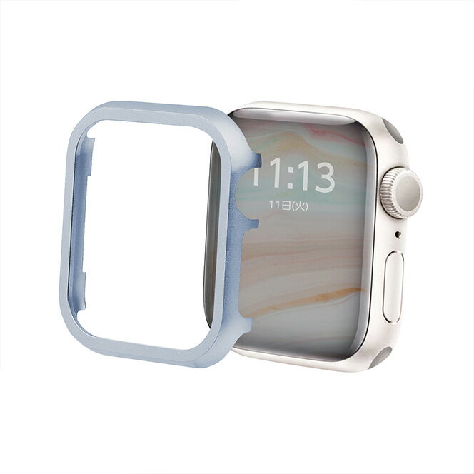 GAACAL(ガーカル) Apple Watch 4-6/SE1-2 【40mm】 メタリックフレーム(ブルー) W00114B2