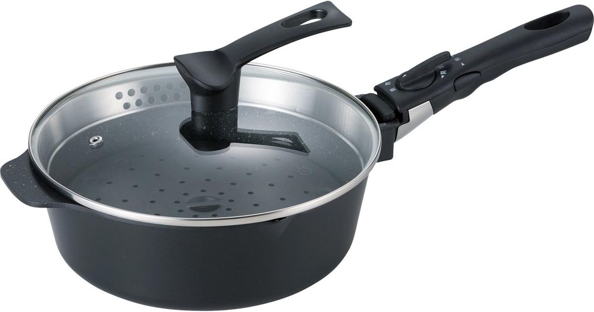 Ih/Gas Compatible - 和平フレイズ 【IH対応】多機能パン 24cm オーヴェル2 EM-9735 IHタキノウパン24CM フライパン 片手鍋 [IHタキノウパン24CM]