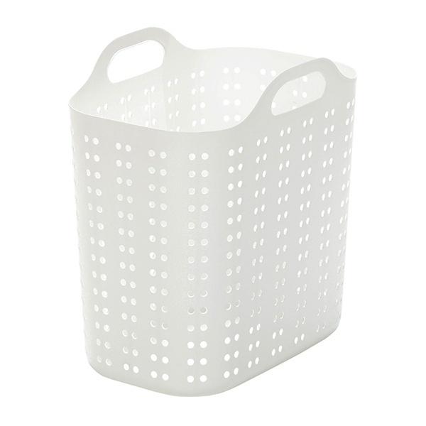 Laundry Containers - サンカ ランドリーバスケット S＆W サンバッサ Lサイズ（ホワイト） VOB-LWH 洗濯用品 [VOBLWH]