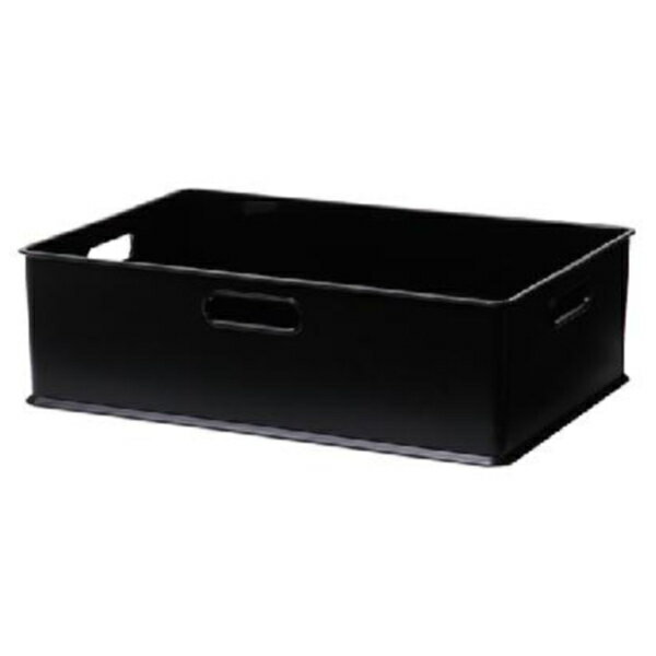 サンカ 収納ボックス 収納ケース ナチュラ インボックス M プラスチック（ブラック） NIB-MBK 収納ケース [NIBMBK]