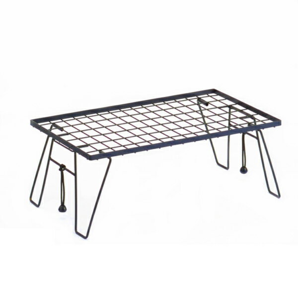 サンカ アウトドアラック ローテーブル シェルフ 2way 軽量 ベリアス（ブラック） VST-BKAL 行楽・BBQグッズ