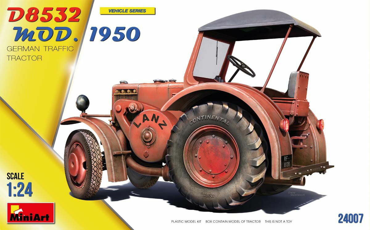 Special Vehicles - ミニアート 1/24 ドイツ交通トラクターD8532 Mod.1950【MA24007】 プラモデル