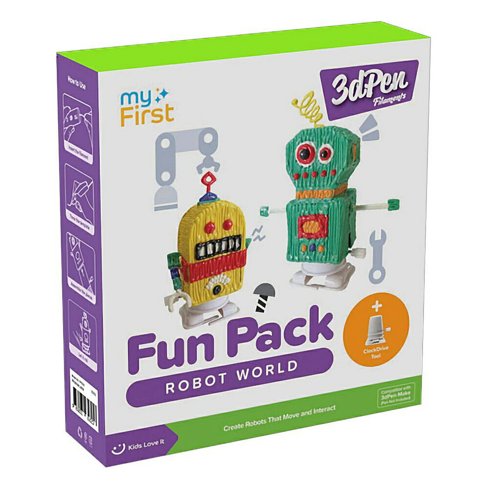 myFirst myFirst 3dPen Make Fun Pack 専用 PCLフィラメントセット（ロボット） Robot World FP3304AC-..