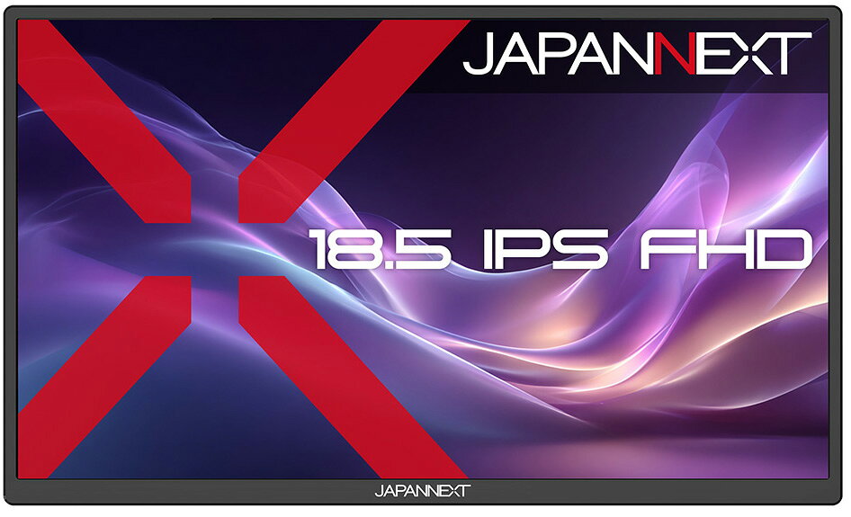 JAPANNEXT モバイル液晶ディスプレイ(18.5型/IPS(ADS)/FullHD 1920×1080/60Hz/14ms)(ブラック) JN-MD-IPS185F