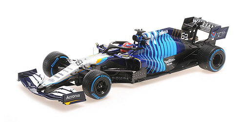 ミニチャンプス 1/18 ウィリアムズ レーシング メルセデス FW43B ジョージ・ラッセル ベルギーGP 2021 2位入賞【117211363】 ミニカー