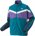 YO-50143-817-M ヨネックス ユニセックス 裏地付きウォームアップシャツ(ティールブルー・サイズ:M) YONEX