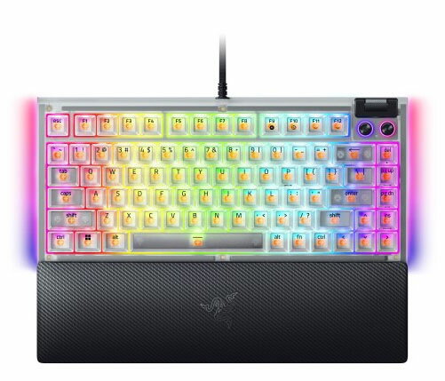 Razer 【国内正規品】ゲーミングキーボード BlackWidow V4 75％ US 英字配列（Phantom White Edition） RZ03-05003500-R3M1