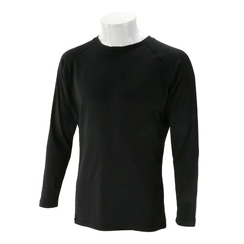 Men'S Underwear - SK11 ヒートアーマー アルミギア ロングクルーネックシャツ ブラック(サイズ：3L) 720514BLK-3L
