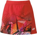 YO-26106-496-XO ヨネックス レディース スカート(インナースパッツ付き)(サンセットレッド・サイズ:XO) YONEX(4)