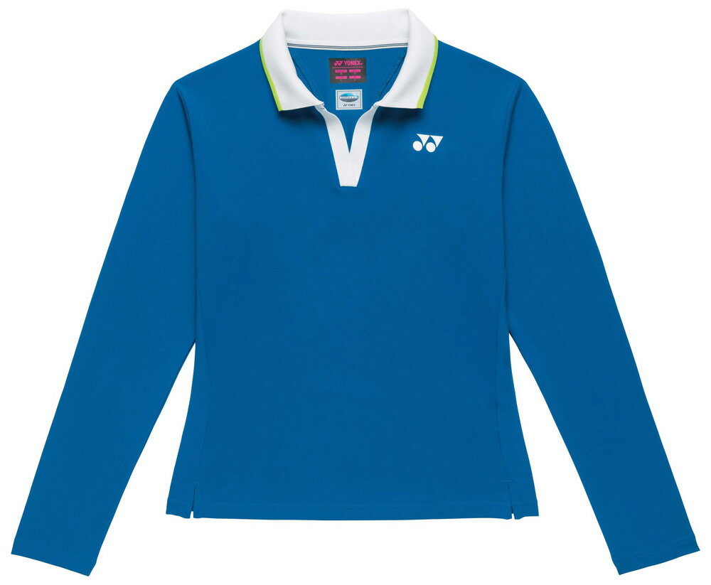 ヨネックス レディース ゲームシャツ ロングスリーブ（ブルー・サイズ：M） YO-20923-002-M YONEX