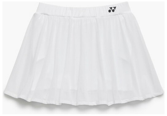 ヨネックス レディース スカート インナースパッツ付（ホワイト・サイズ：O） YO-26190-011-O YONEX