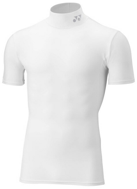 ヨネックス ユニセックス ハイネック半袖シャツ（ホワイト・サイズ：L） YO-STBF1020-011-L YONEX