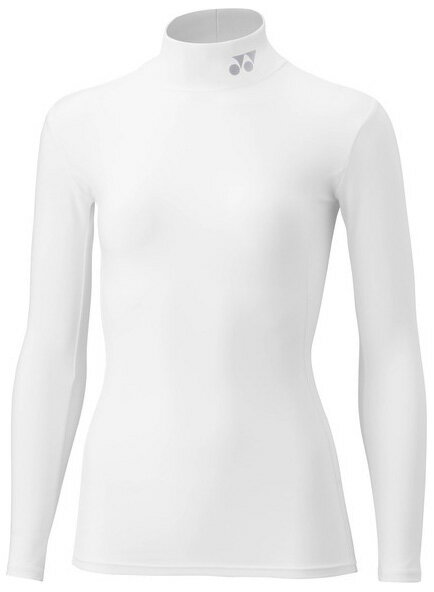 ヨネックス レディース ハイネック長袖シャツ（ホワイト・サイズ：O） YO-STBF1521-011-O YONEX