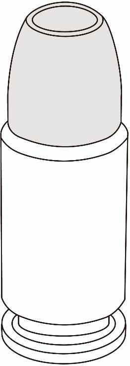 マルシン MK.22 Mod0専用 スペア 9mmアルミカートリッジ （5発） モデルガンアクセサリー