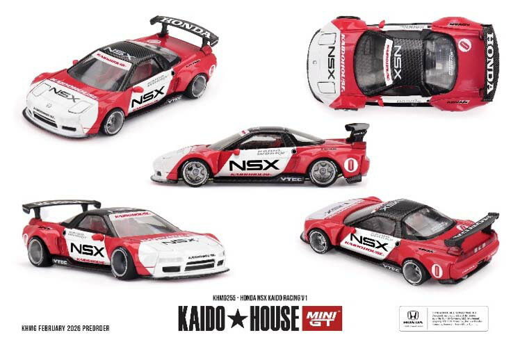 MINI-GT 1/64 Honda NSX Kaido Racing V1(左ハンドル)【KHMG255】 ミニカー...