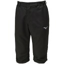 32JDA13109XL ミズノ トレーニングクロス6分丈パンツ(ブラック・サイズ:XL) MIZUNO