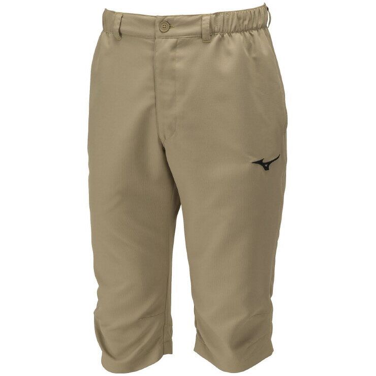 ミズノ トレーニングクロス6分丈パンツ（ベージュ・サイズ：XL） 32JDA13149XL MIZUNO
