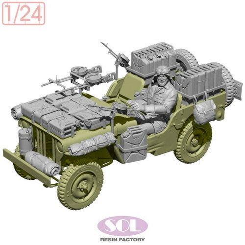 ソルモデル 1/24 WWII イギリス SAS 1/4トン4x4パトロールカー コンバージョンキット Ver.2【MM1010】 ディテールアップパーツ