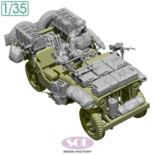 ソルモデル 1/35 WWII イギリス SAS 1/4トン4x4パトロールカー コンバージョンキット Ver.2【MM1011】 ディテールアップパーツ...