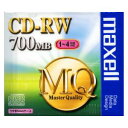 マクセル データ用4倍速対応CD-RW 1枚パック 700MB CDRW80MQ.S1P