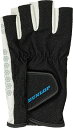 DUN-TGG0126-900-M ダンロップ メンズシリコンプリントグローブ ハーフタイプ 両手セット(ブラック・サイズ:M) DUNLOP