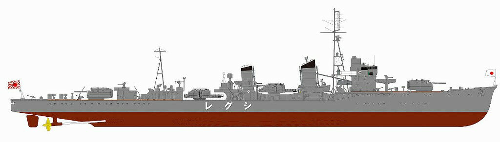 Destroyer - ピットロード 1/700 日本海軍 白露型駆逐艦 時雨 新装備パーツ付【SPW45】 プラモデル