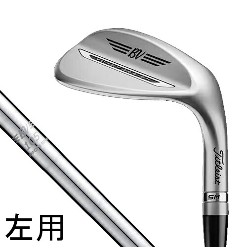 【返品種別A】□「返品種別」について詳しくはこちら□■新製品■2026年02月 発売メーカー保証期間 1年※画像はイメージです。※本製品は左用です。◆ショートゲームをもっと思い通りにすべてのゴルファーには、グリーンまわりでもっと輝ける力があります。SM11は、その力を引き出します。あらゆるプレースタイルに対応する多彩なグラインドと、スピンをより最適にコントロールする新開発のボーケイ・スピンシステム。SM11は思い描いたショットを打ちきるためのクラブであると同時に、ショートゲームへの自信をもたらします。◆理想的なコンタクトすべてのプレーヤーに、理想的なコンタクトを生み出すグラインドがあります。SM11は、ロフト・バウンス・グラインドの最適な組み合わせにより、溝の下から「2番目から5番目」の間での確実な打点、安定したパフォーマンス、そして、どんなショットにも自信を持って臨める安心感を提供します。◆正確な弾道コントロール同じロフトであれば、すべてのグラインドで重心位置（CG）を統一。これにより、安定した打ち出し角と一貫した弾道と飛距離を実現します。スイングタイプやコースコンディションに合わせてソール形状を選べば、イメージ通りのターゲットウィンドウは常にブレません。自分に合ったロフトとグラインドを、自由に選択できます。◆最適なスピン新しいボーケイスピンシステムは、角度を持たせたフェーステクスチャー、ショットタイプごとに最適化された溝形状、そしてより深く刻まれたスピンミルドグルーブを融合。あらゆるライ、あらゆる状況から、最適なスピン量を引き出します。◆高い耐久性を備えたグルーブ鮮やかなスピンを生み出す鍵は、フレッシュなグルーブにあります。どんなウェッジでも時間とともに摩耗しますが、ボーケイのグルーブは熱処理を施すことで耐久性を約2倍に高めています。◆ツアークロームシャープさと防眩効果を併せ持ったスタンダードな仕上げ。アイアンセットとの繋がりもスムーズです。◆理想的なコンタクトは、グラインドから始まる。すべての優れたウェッジショットは、理想的なコンタクトから生まれます。グラインドの役割は、クラブを安定した入射角と再現性の高いインパクトへと導くこと。SM11には、ツアーで実証された6種類のグラインドをラインアップ。◆K Grind：最も許容性が高く、バンカーショットに強いグラインド。Kグラインドは、ボーケイラインアップの中で最もバウンス角が大きく、ソフトな砂やラフでの安定性に優れています。ワイドソール形状がミスを軽減し、抜群の寛容性を発揮。フェースを開いても滑らかに抜け、バンカーや柔らかいライで自信を与えてくれます。■　仕　様　■左用ヘッド素材：軟鉄ヘッド製法：鋳造ヘッド仕上げ：ツアークロームロフト角(°)：58ライ角(°)：64実効バウンス角(°)：6グラインド：Kクラブ長さ(インチ)：35.00シャフト：BV105重さ：110gトルク：1.8°弾道：中高弾道グリップ：Titleist Universal 360(口径600、重さ50g)[862LS1SK5806J]タイトリストアウトドア＞ゴルフ用品＞メンズクラブ