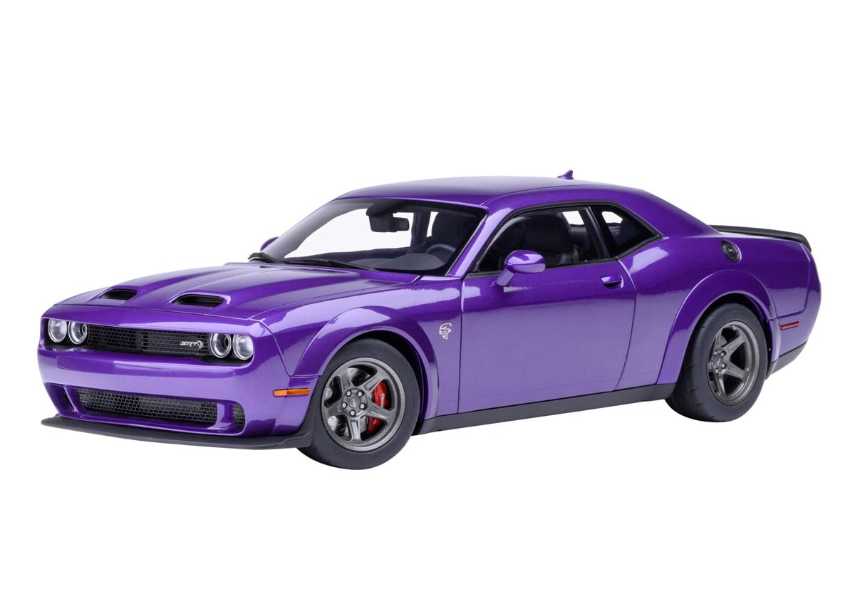 オートアート 1/18 ダッジ チャレンジャー SRT スーパー ストック 2023 （パール・パープル ＜PLUM CRAZY＞）【71768】 ミニカー