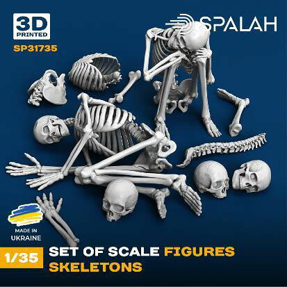 スパラッハ 1/35 骸骨セット【SPU31735】 ジオラマ用アクセサリー