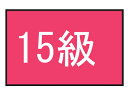 101702-44 フットマーク 級マーク 面ファスナー式(15級) FOOTMARK