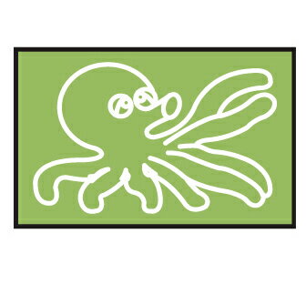 フットマーク 動物マーク　面ファスナー式（タコ） 101704-64 FOOTMARK