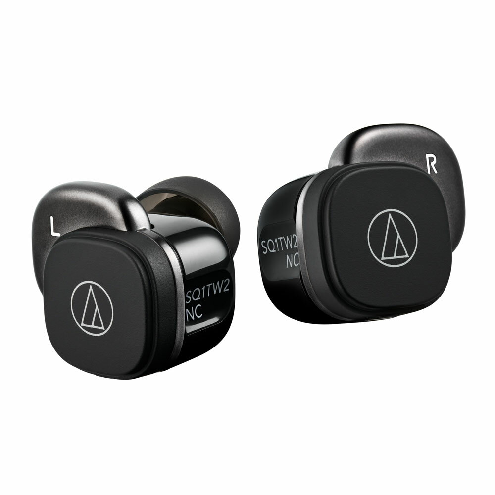 オーディオテクニカ ノイズキャンセリング機能搭載 完全ワイヤレスBluetoothイヤホン（ブラック） ATH-SQ1TW2NC-BK audio-technica