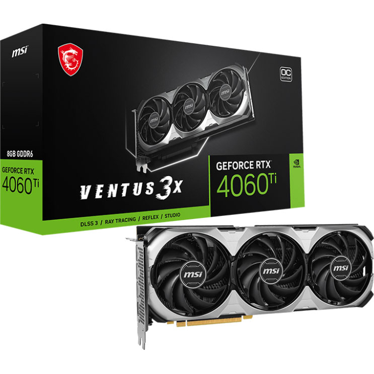 ビデオカード「GeForce RTX 4060 Ti VENTUS 3X 8G OC」