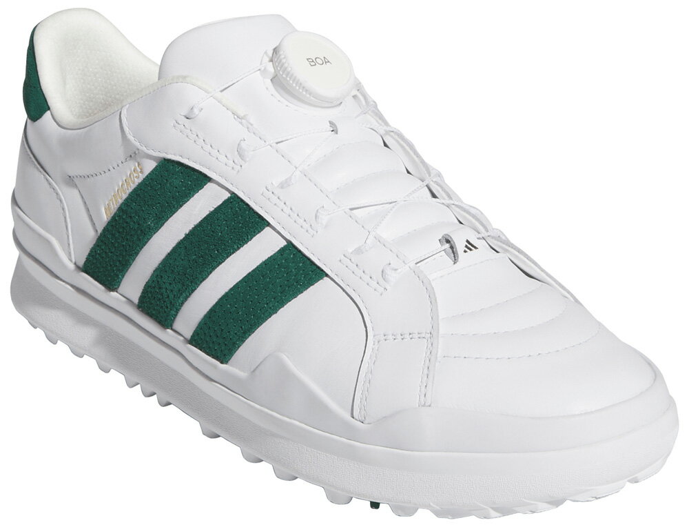 アディダス メンズ スパイクレス ゴルフシューズ レトロクロス グリップモア ボア スパイクレス（フットウェアホワイト/カレッジグリーン/ゴールドメタリック・サイズ：25.0cm） OMO14-HP3716-250 adidas