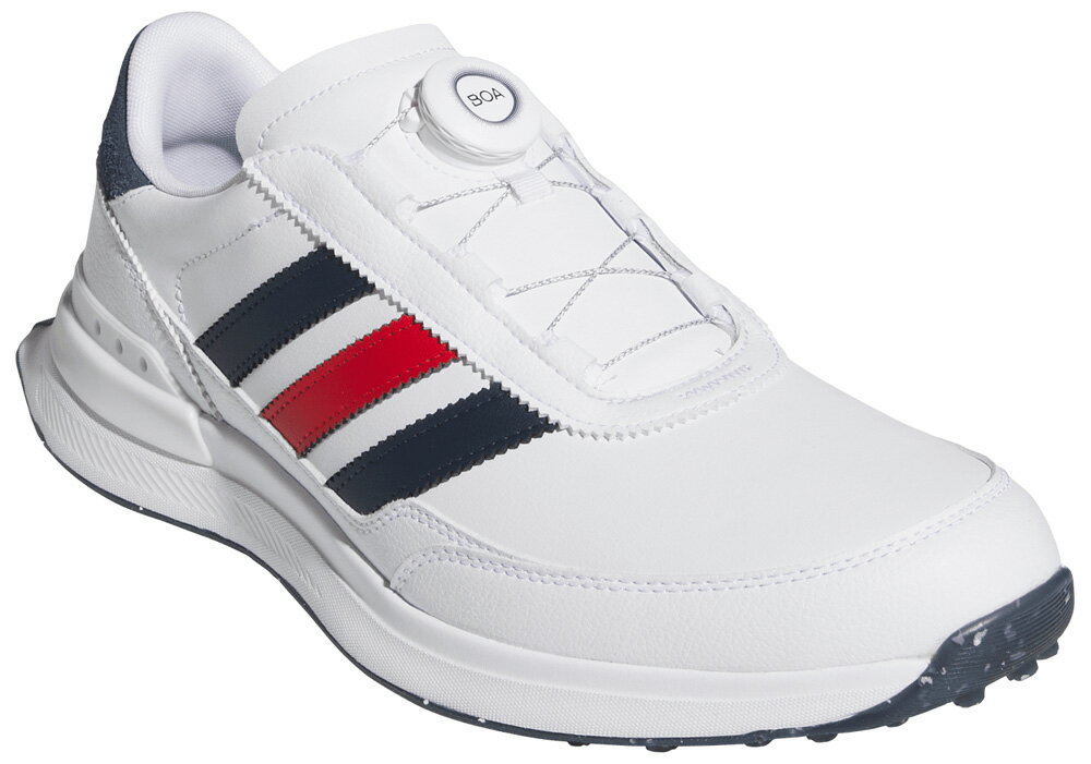 ADIDAS - アディダス メンズ スパイクレス ゴルフシューズ S2G 26 ボア スパイクレス ゴルフ（フットウェアホワイト/カレッジネイビー/ベタースカーレット・サイズ：24.5cm） OPJ92-JR1886-245 adidas