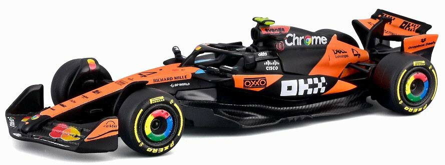 ブラゴ 1/64 マクラーレン F1チーム MCL39 2025 オーストラリアGP No.4 L.ノリス クリアケース/ドライバー無【BUR58007N】 ミニカー
