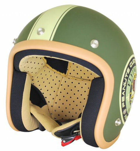 アークス ジェットヘルメット（バイカー・マットグリーン）[57～60cm] SNJ-05 AXS