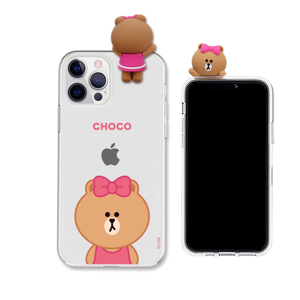 LINE FRIENDS iPhone 12/12 Prop tBMAt\tgNAP[XiBASIC CHOCOj KCE-CSG370