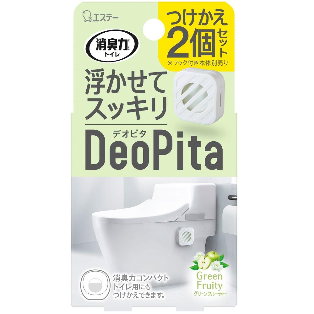消臭力DeoPita トイレ用 つけかえ2個セット グリーンフルーティー エステー リキデオピタカエ2PGF
