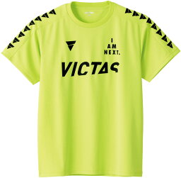 TSP-532201-4200-S ヴィクタス 卓球 ユニセックス プラクティス Tシャツ V-TS245（ライムグリーン・サイズ：S） VICTAS