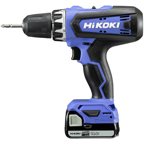 HiKOKI 14.4V �����ɥ쥹�ɥ饤�Хɥ�� 47N��m (2.0Ah�Хåƥ꡼(BSL1420)��2�ġ����Ŵ�(UC18YKSL)�դ�) FDS14DF(2BG) �ϥ�������(��Ω����)