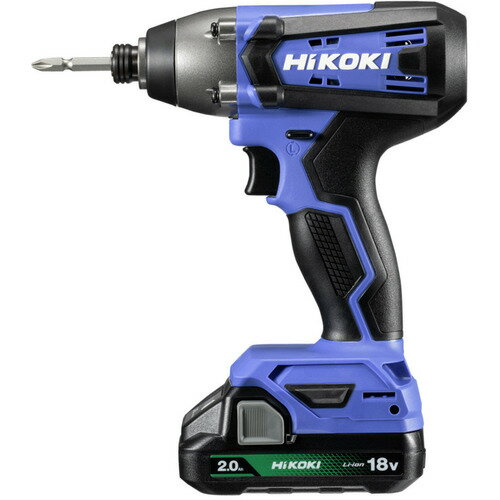 HiKOKI 18V コードレスインパクトドライバ 150N・m (2.0Ahバッテリー(BSL1820M)×1個・充電器(UC18YKSL)付き) FWH18DF(BG) ハイコーキ(日立工機)